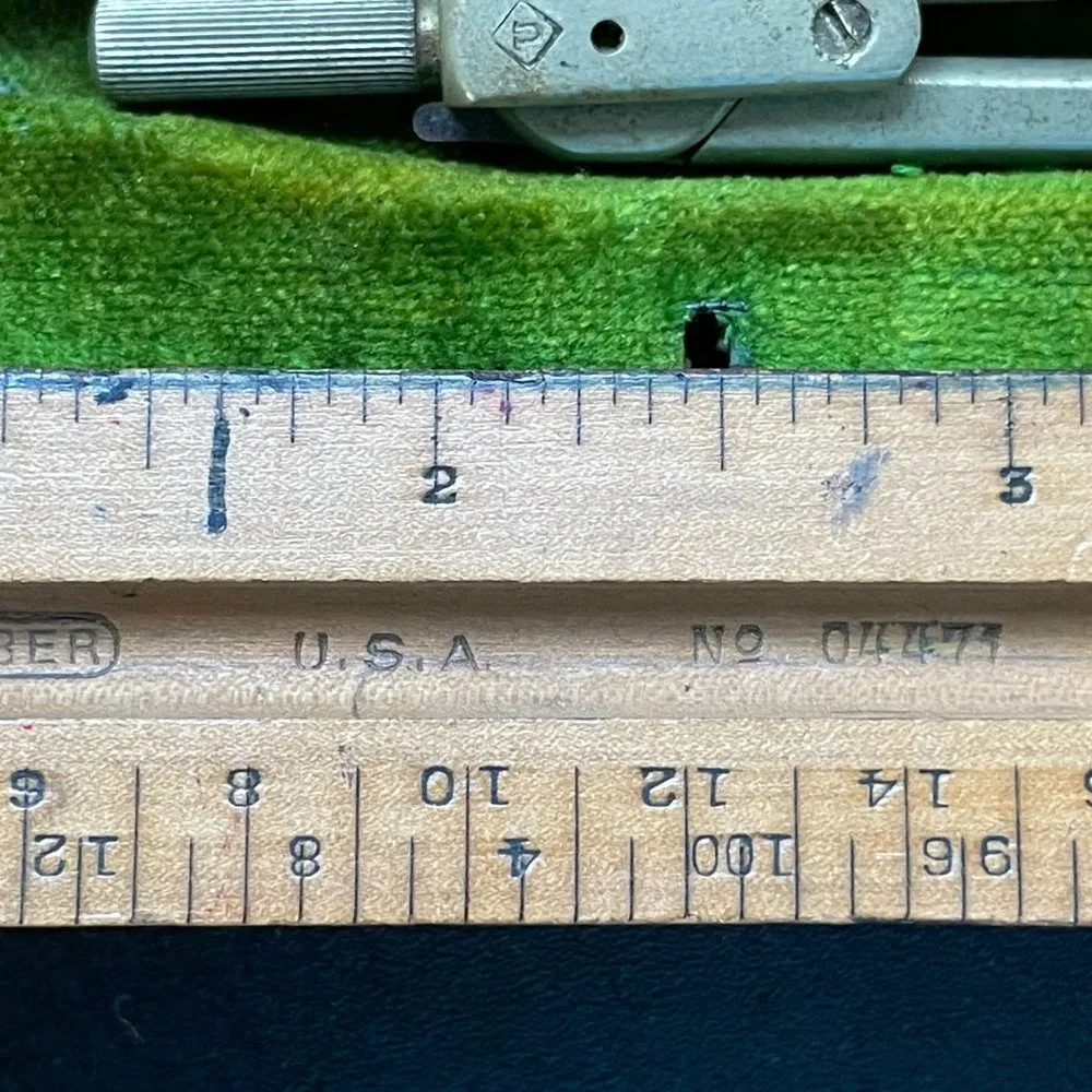 Vintage Drafting Kit Eugene-Dietzgen Co. and triangular Weber drafting ruler